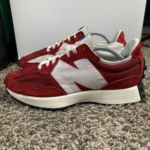New Balance Red and White Athletic Shoes